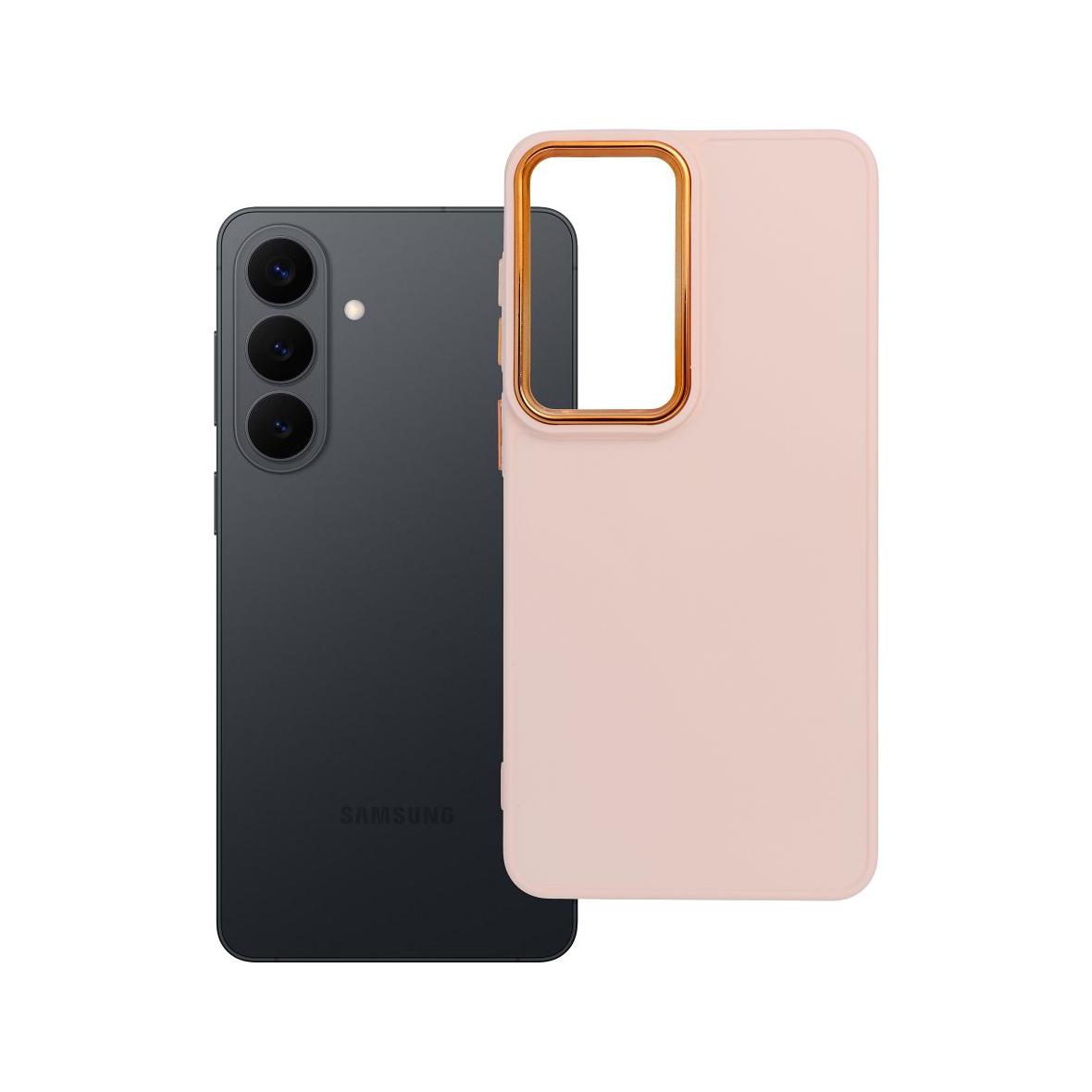 Futerał do Samsung S26 PLUS Frame pudrowy róż