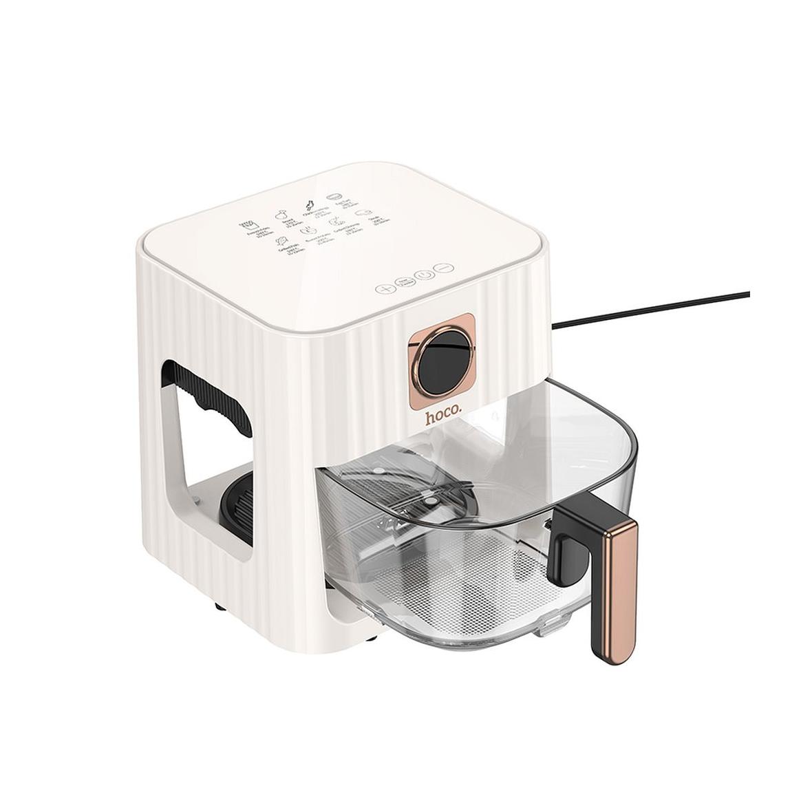Frytkownica beztłuszczowa Air Fryer Hoco z ekranem dotykowym 4,5L 1100W HE22 biała