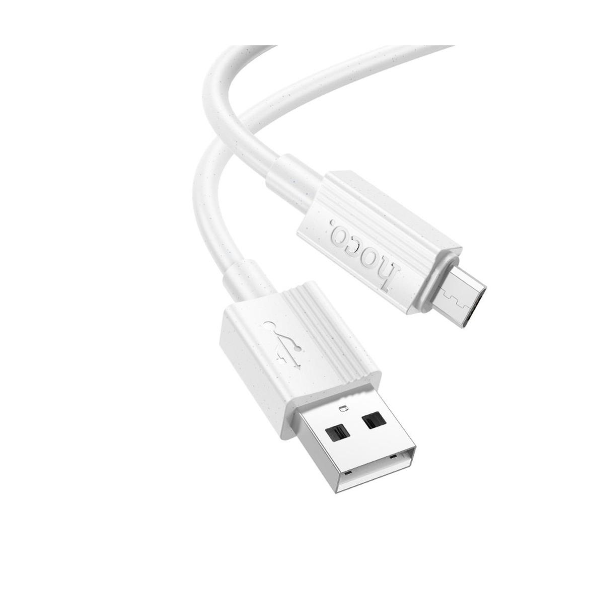 Kabel USB A do Micro USB Hoco 2,4A 1 m X107 biały