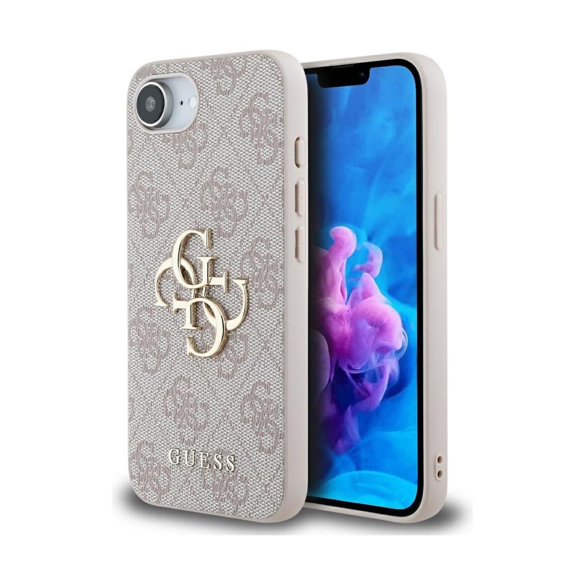 GUESS futerał do IPHONE 16e (SE 4 2025) GUHCPSE44GMGPI (4G PU Big Logo) różowy