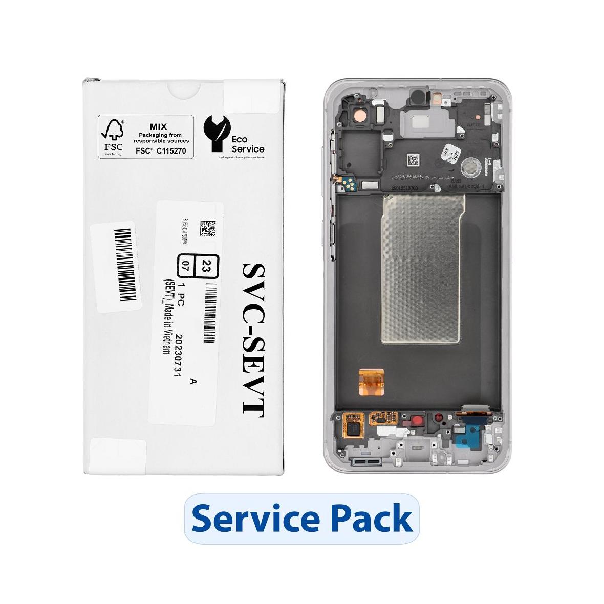 ServicePack Wyświetlacz LCD do SAMSUNG A56 5G A566B Pink GH82-36829D