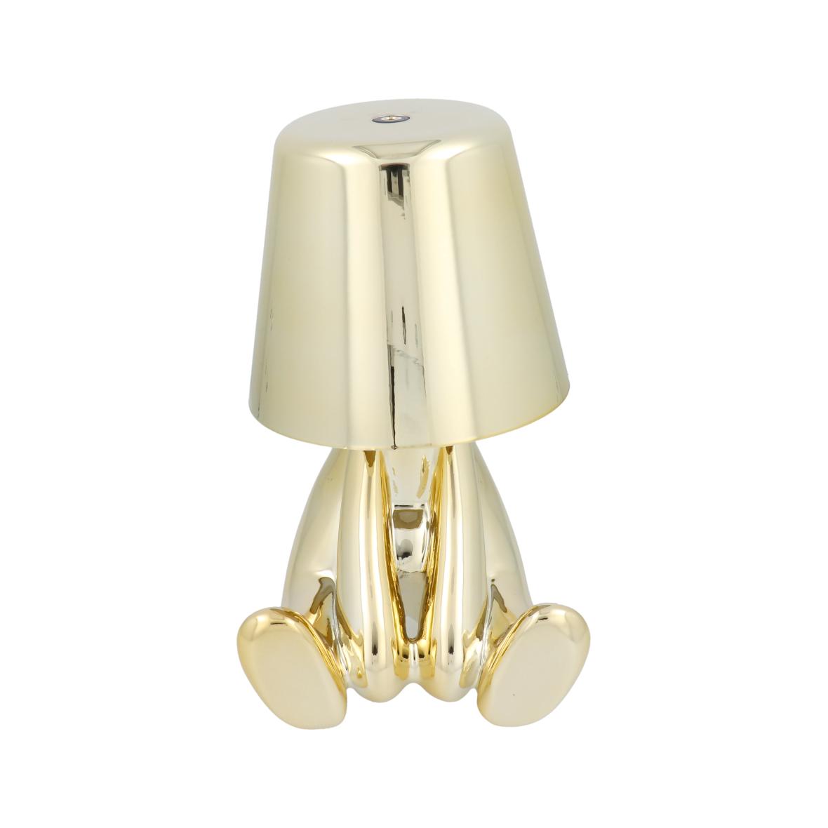 Lampka nocna GOLD MAN Art Deco siedzący (wzór 5) MLTL