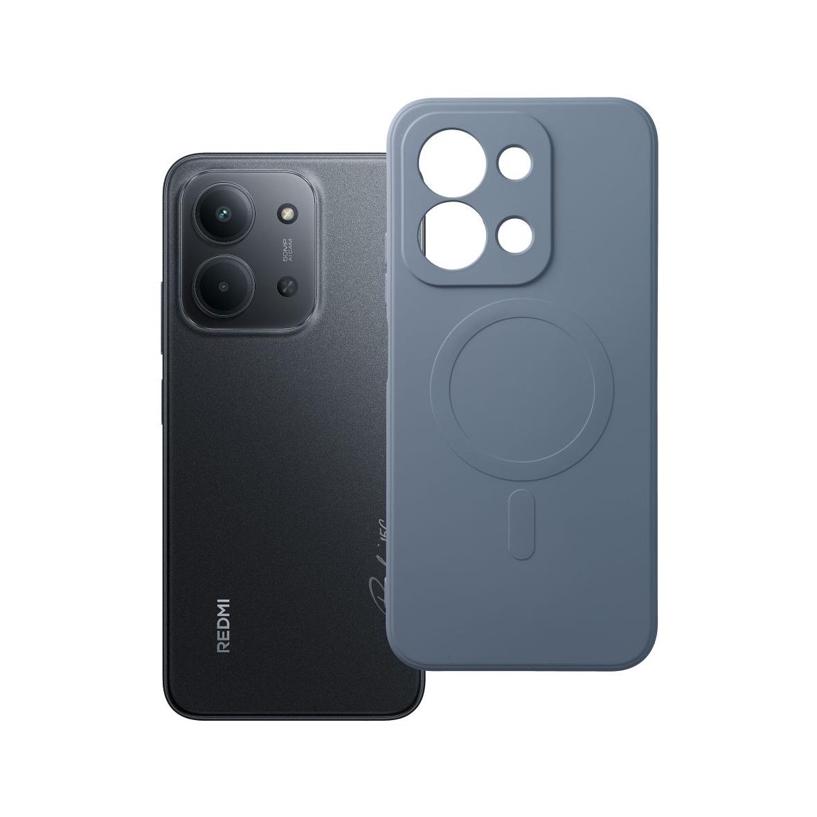 Futerał do Xiaomi Redmi 15C (173,16 x 81,07 x 8,2) Silicone Mag Cover zgodny z MagSafe jasnoniebieski
