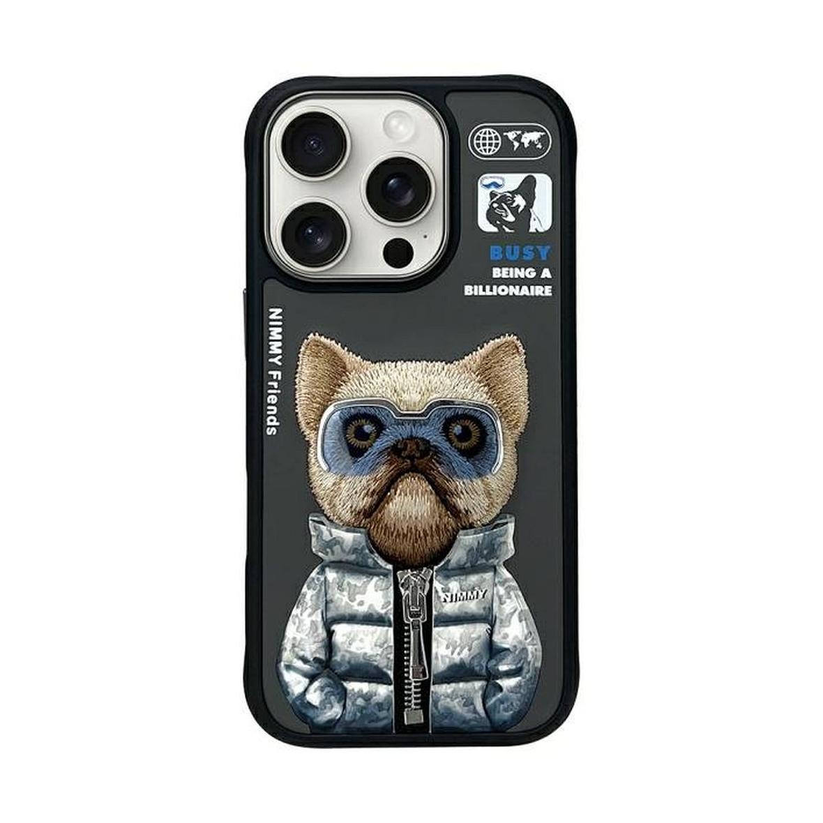 NIMMY futerał COOL&CUTE 2.0 Dog do IPHONE 16 Pro czarny