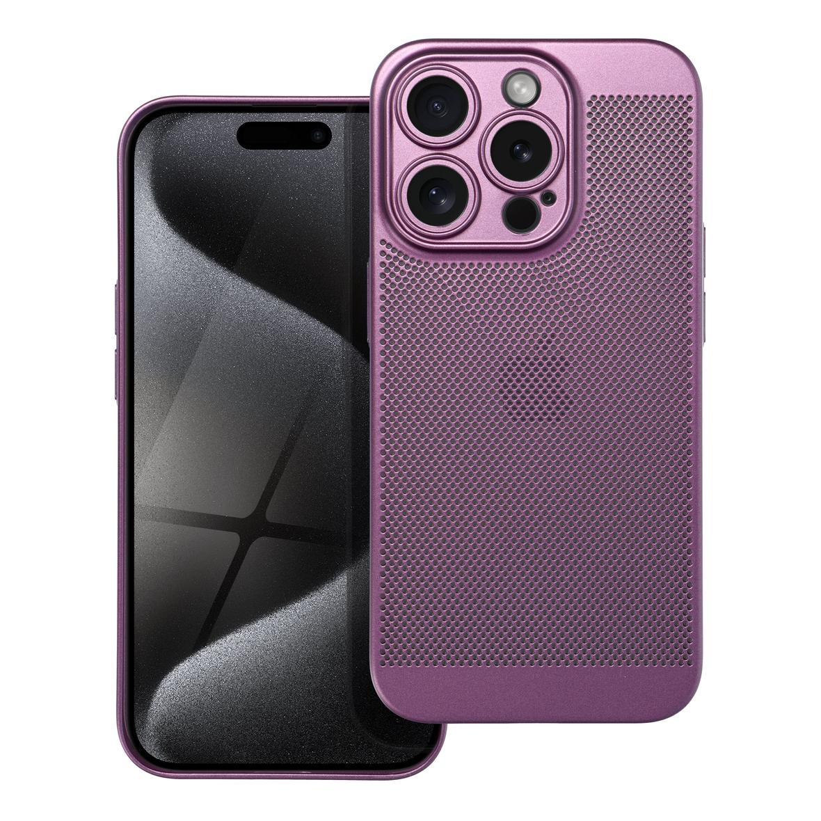 Futerał BREEZY do IPHONE 15 Pro fioletowy