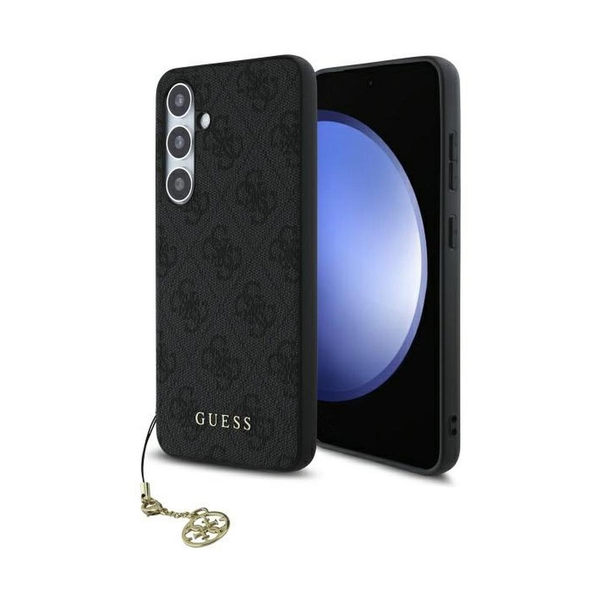 GUESS futerał do SAMSUNG S24 FE GUHCS24FEGF4GGR (HC PU 4G Charm) szary