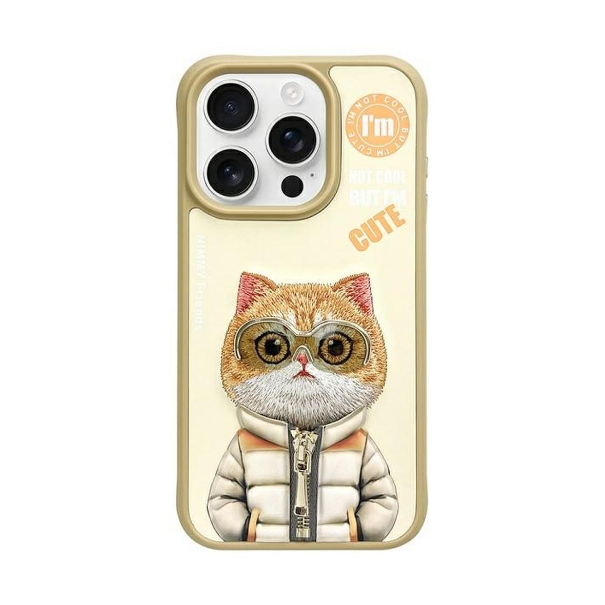NIMMY futerał COOL&CUTE 2.0 Cat do IPHONE 15 Pro Max khaki