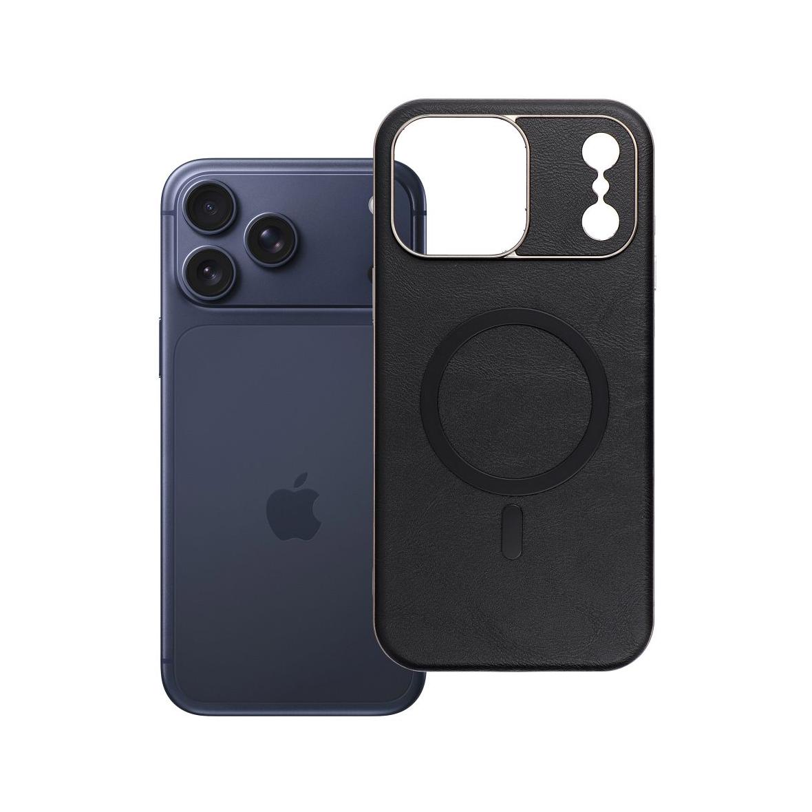 Futerał do iPhone 17 PRO MAX Gentleman Mag Cover zgodny z MagSafe czarny