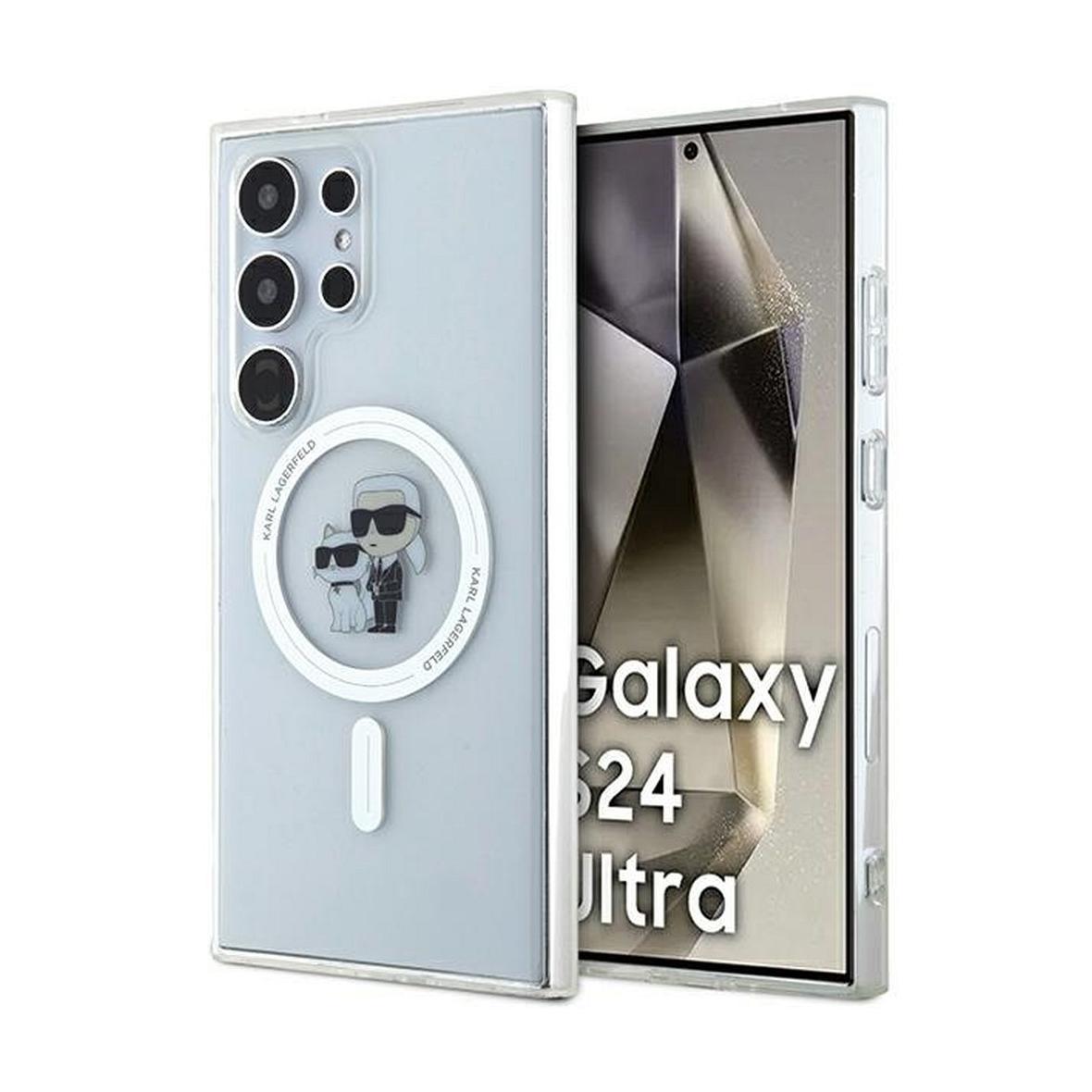 KARL LAGERFELD futerał do SAMSUNG S24 Ultra KLHMS24LHGKCNOT (MAGSAFE IML KC) transparentny