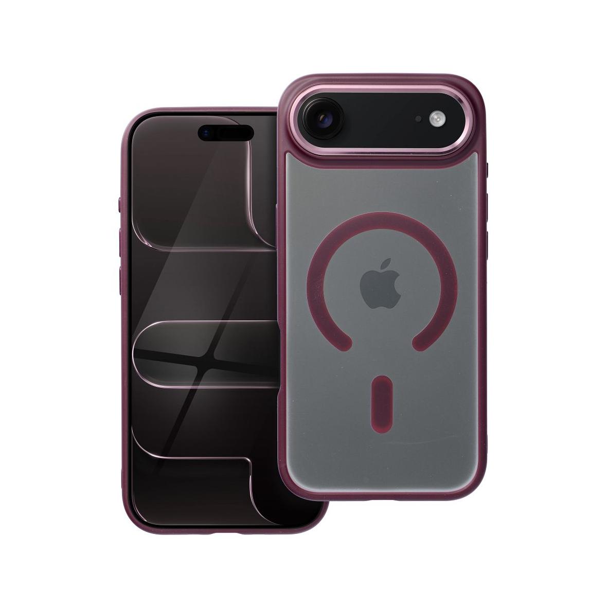 Futerał do iPhone 17 AIR Matte Mag Cover zgodny z MagSafe czerwony