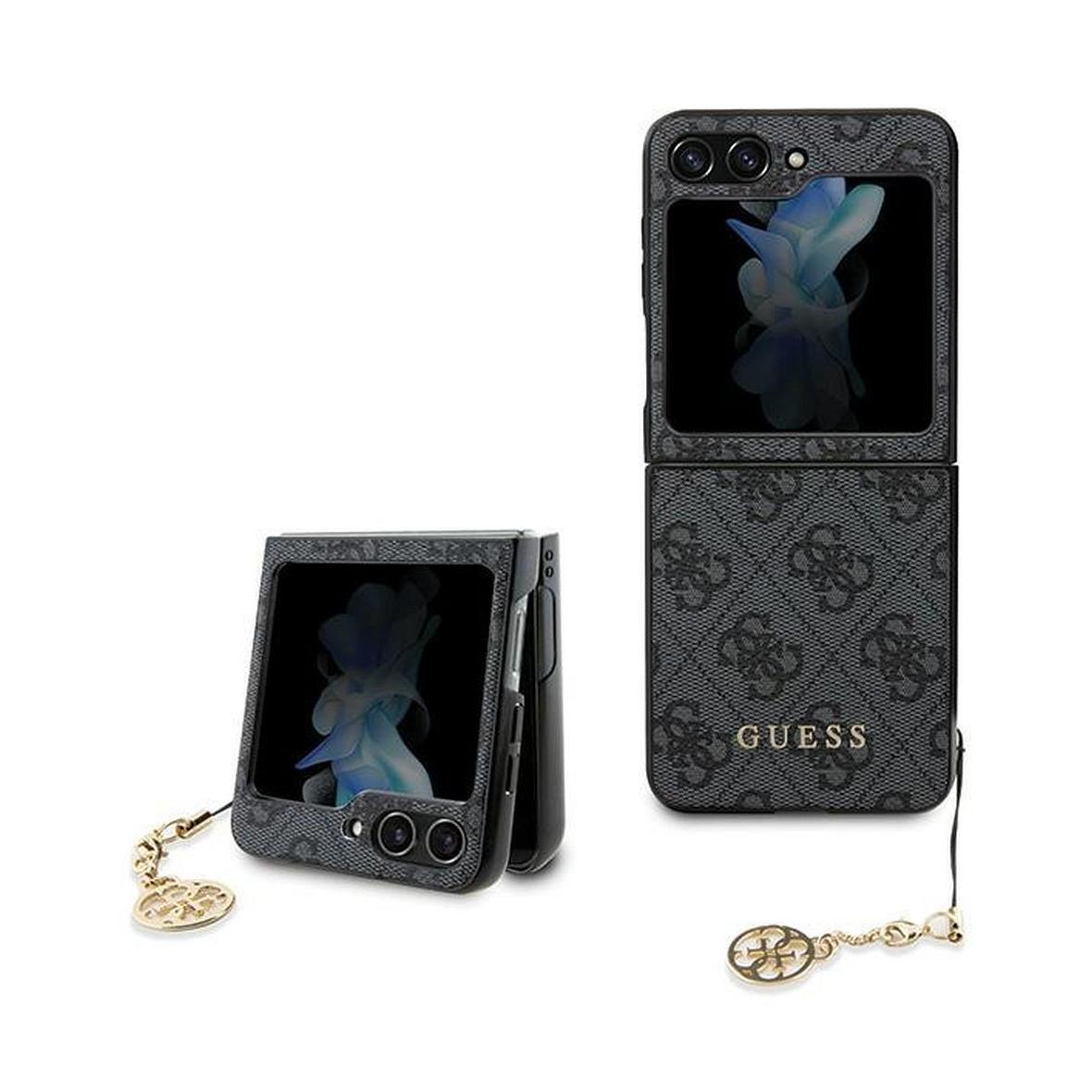 GUESS futerał do SAMSUNG Z Flip 5 GUHCZF5GF4GGR (4G Charm) szary