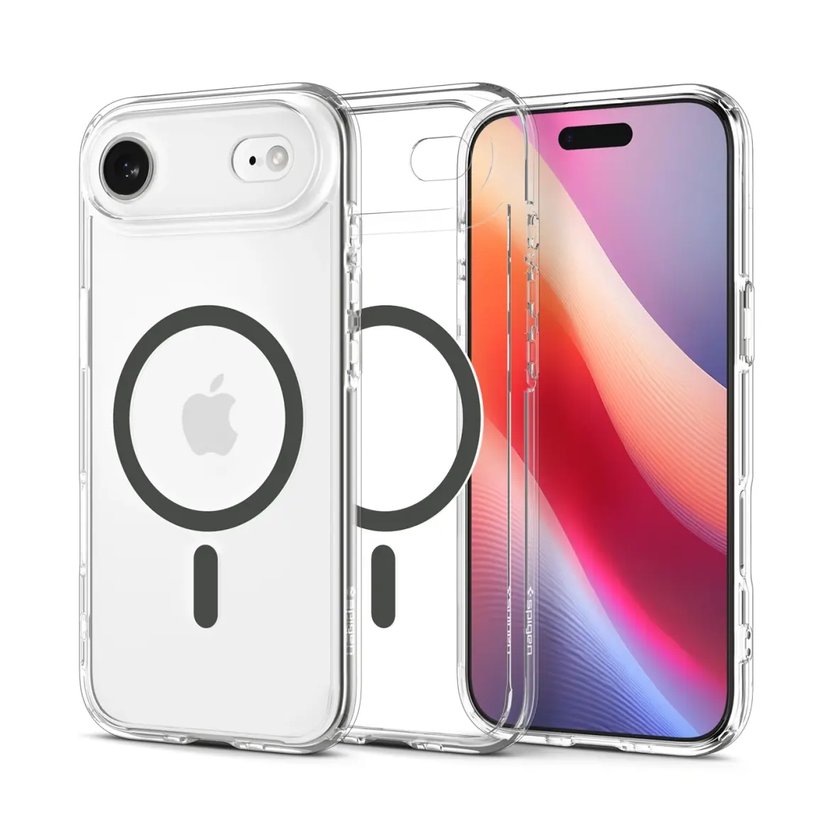 SPIGEN futerał ULTRA HYBRID MAG kompatybilny z MagSafe do IPHONE 17 Air clear graphite