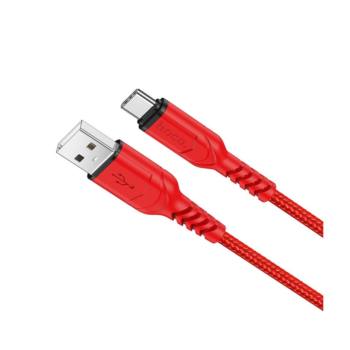 Kabel USB A do USB C Hoco QC 3A 1 m X59 czerwony