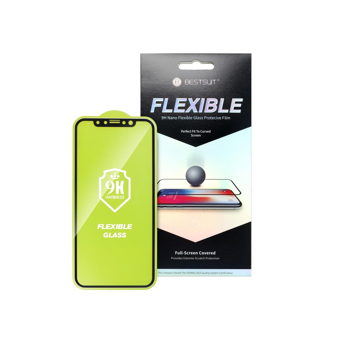 Szkło hybrydowe Bestsuit Flexible 5D Full Glue do iPhone 12 mini czarny