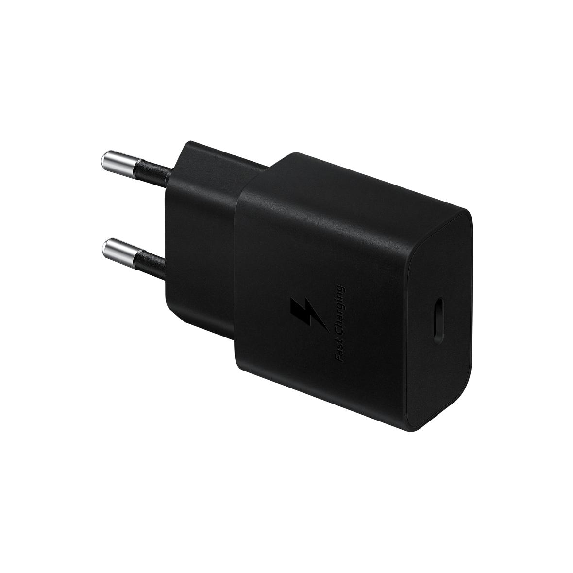 SAMSUNG oryginalna ładowarka sieciowa Typ C + kabel Typ C do Typ C PD 3A 15W EP-T1510XBEGEU czarna blister