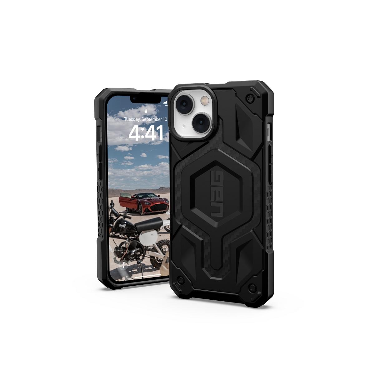 UAG Urban Armor Gear futerał MONARCH kompatybilny z MagSafe do IPHONE 14 Plus carbon fiber