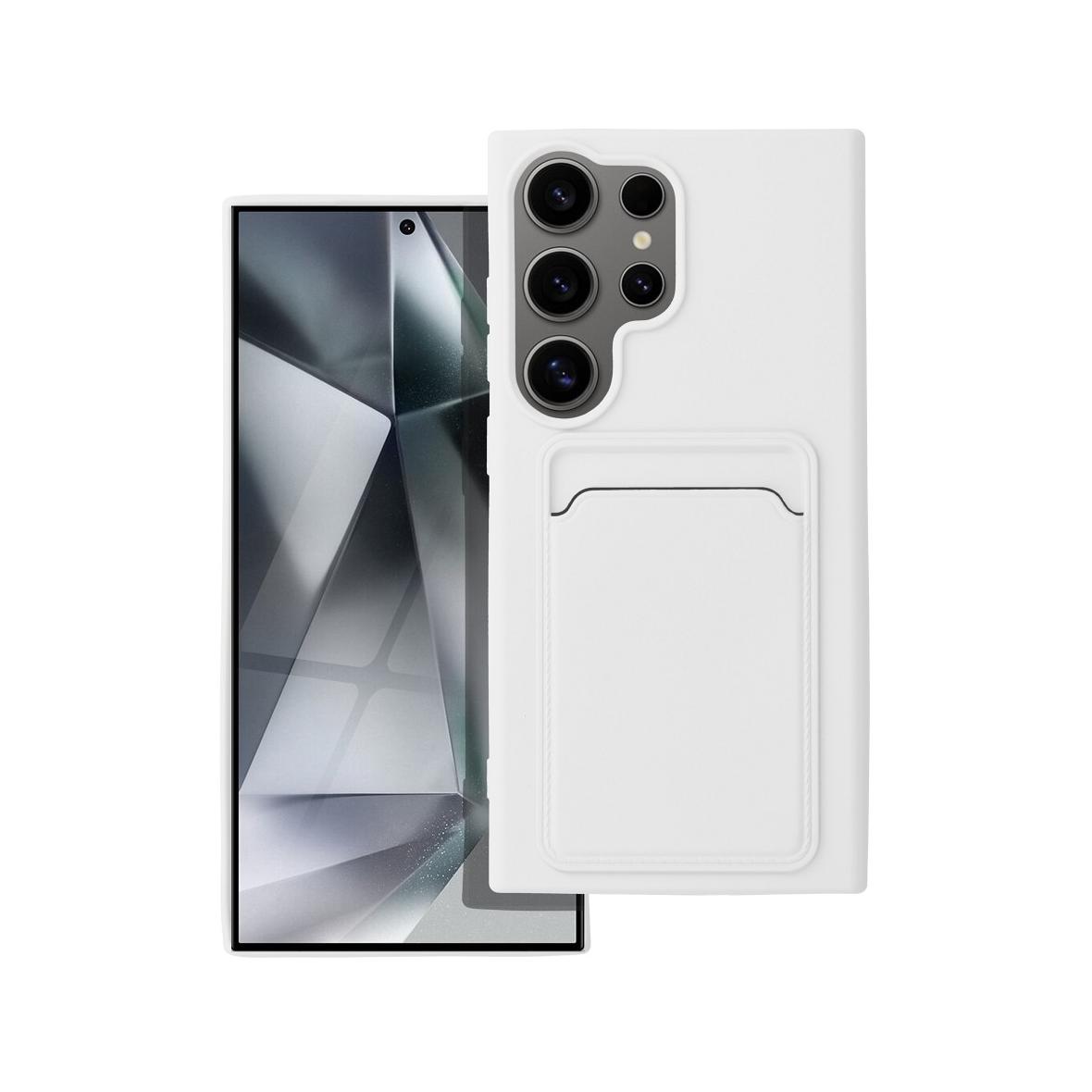 Futerał do Samsung S24 ULTRA Card Case biały