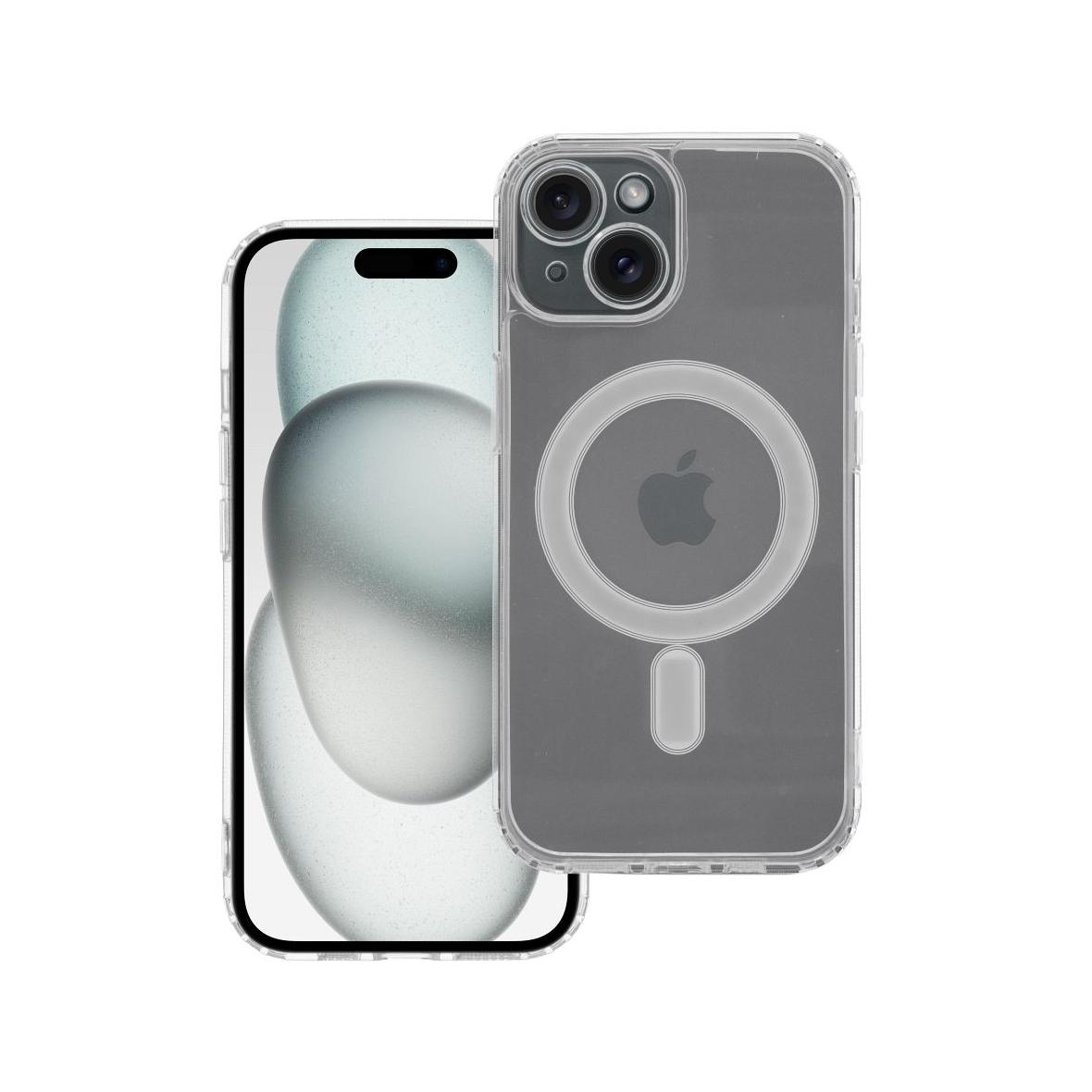 Futerał do iPhone 15 Clear Mag Cover (STR / CAMERA PROTECTION) zgodny z MagSafe  transparentny