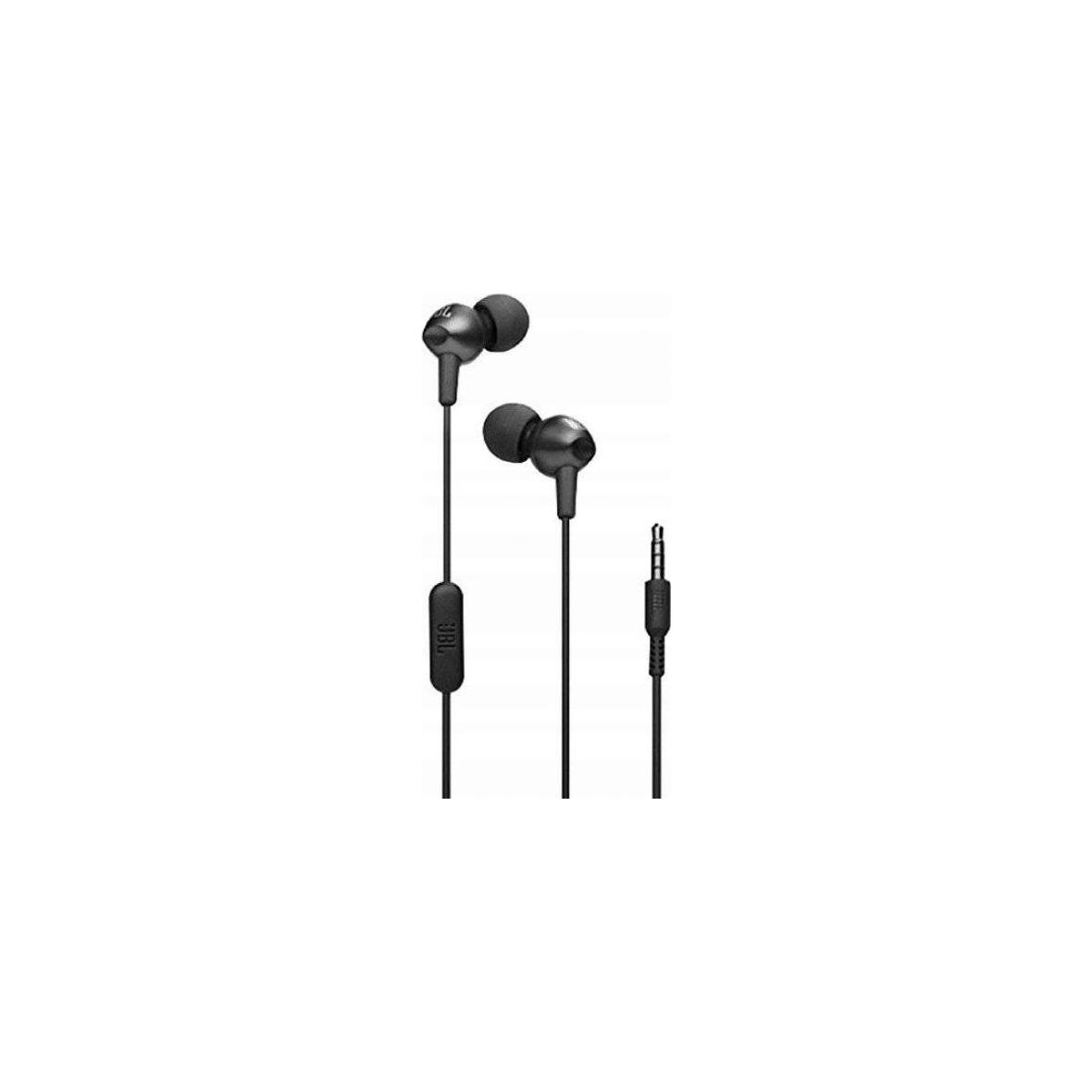 Słuchawki przewodowe douszne Jack 3,5 mm JBL C200Si czarne