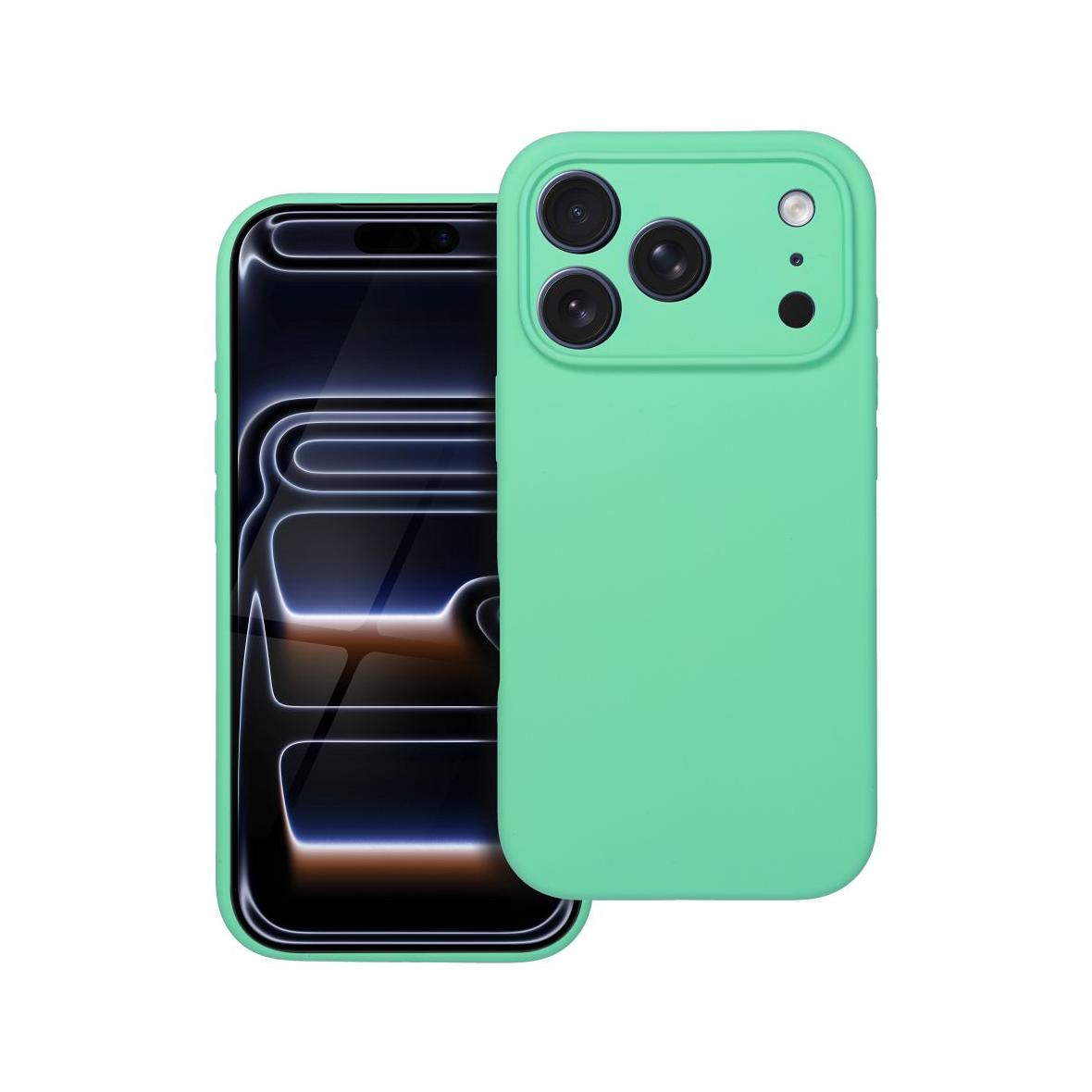 Futerał do iPhone 17 PRO Silicone 2mm zgodny z MagSafe miętowy