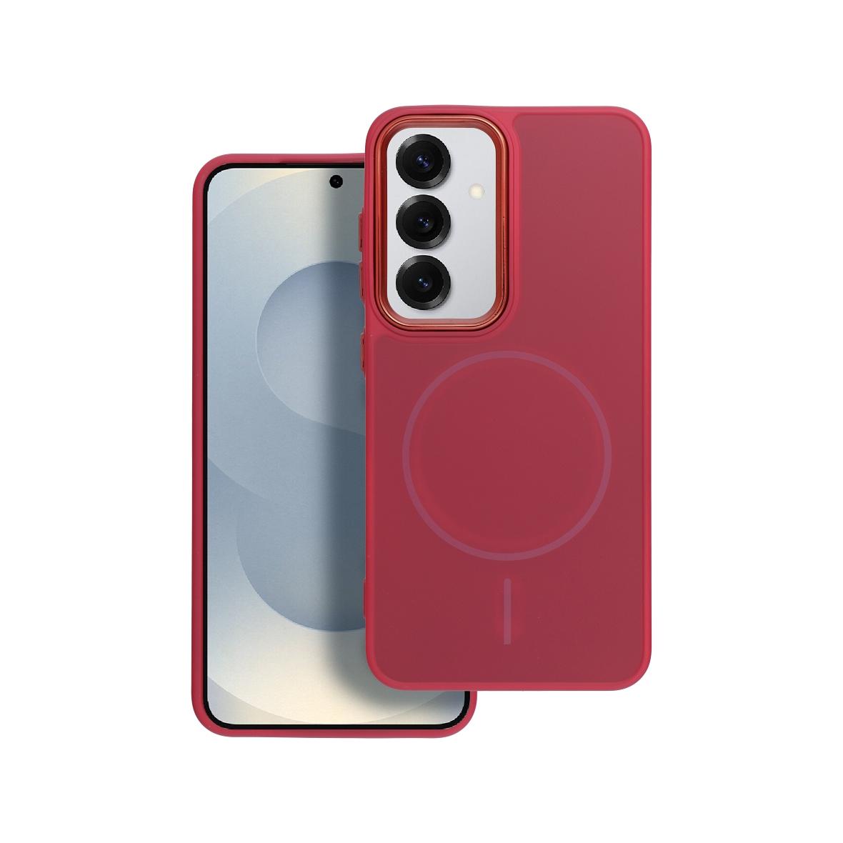 Futerał do Samsung A17 Frame Mag Cover zgodny z MagSafe magenta
