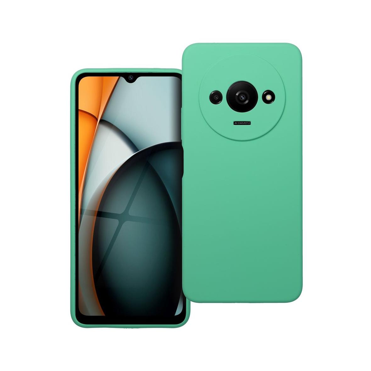 Futerał do Xiaomi Redmi A3 4G Silicone 2mm miętowy