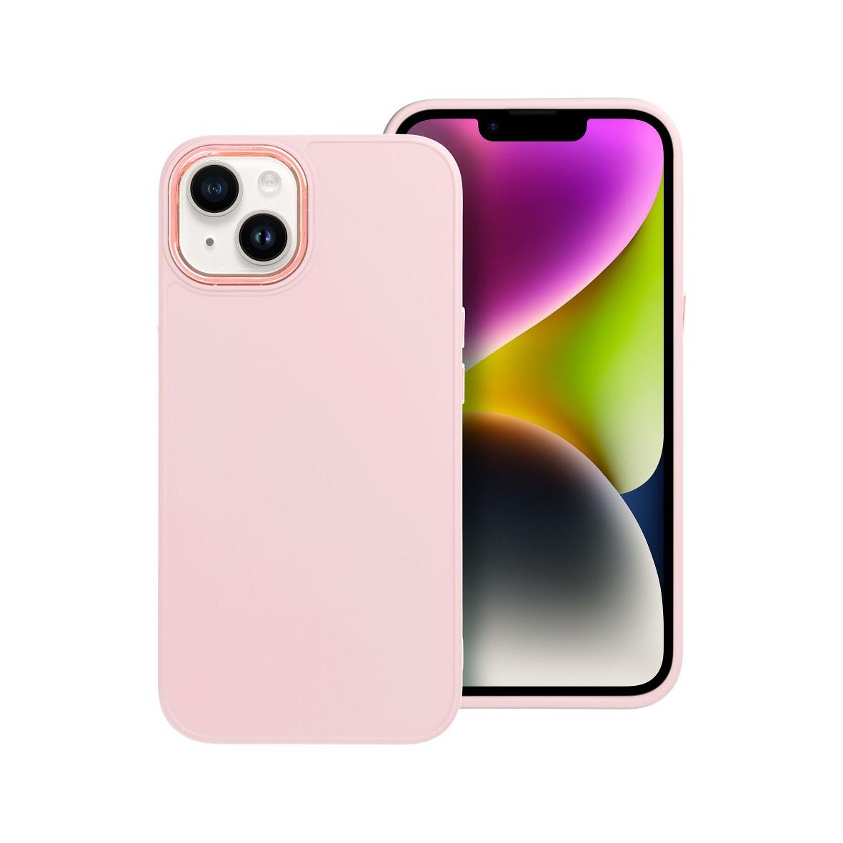 Futerał do iPhone 13 Frame pudrowy róż