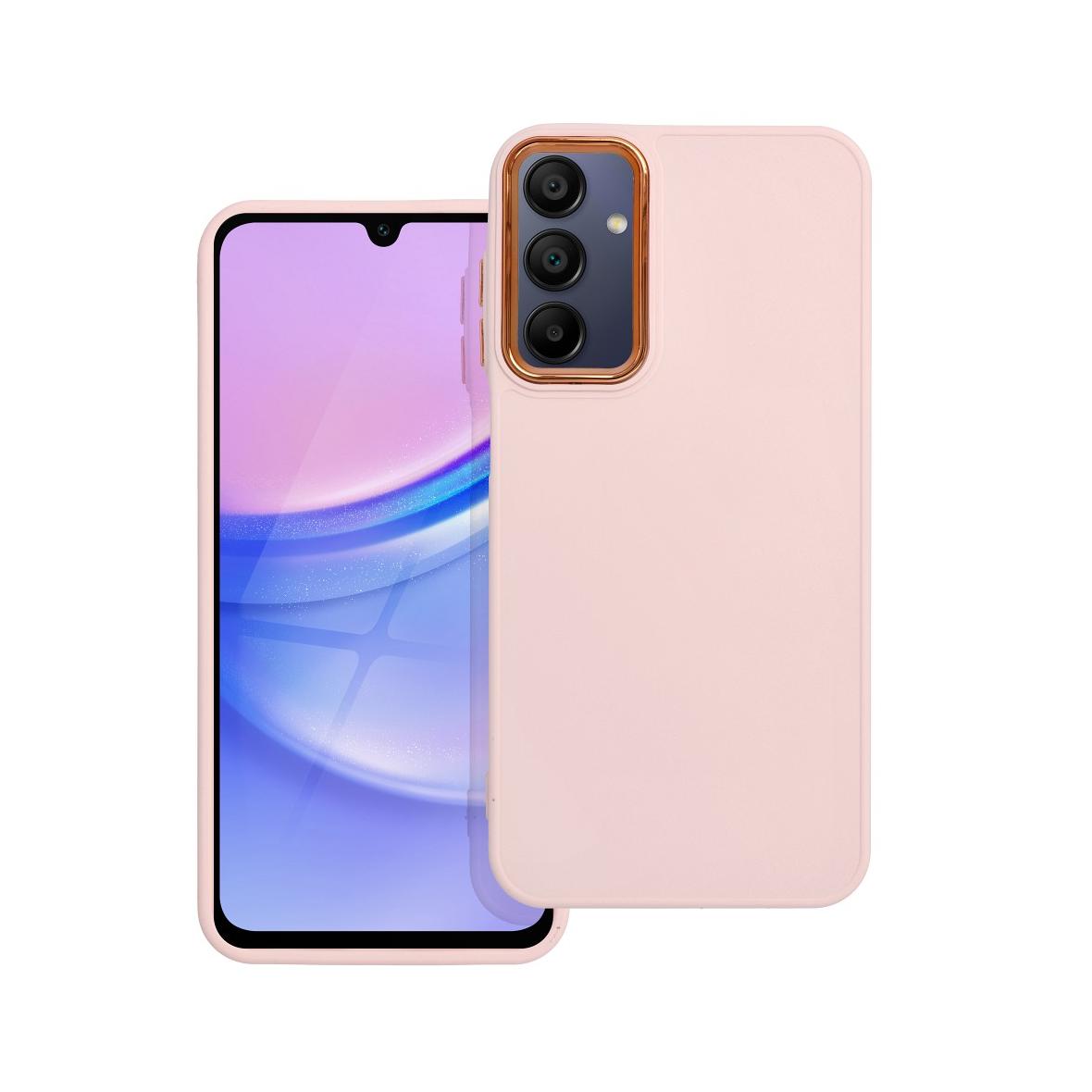 Futerał do Samsung A15 4G / A15 5G Frame pudrowy róż