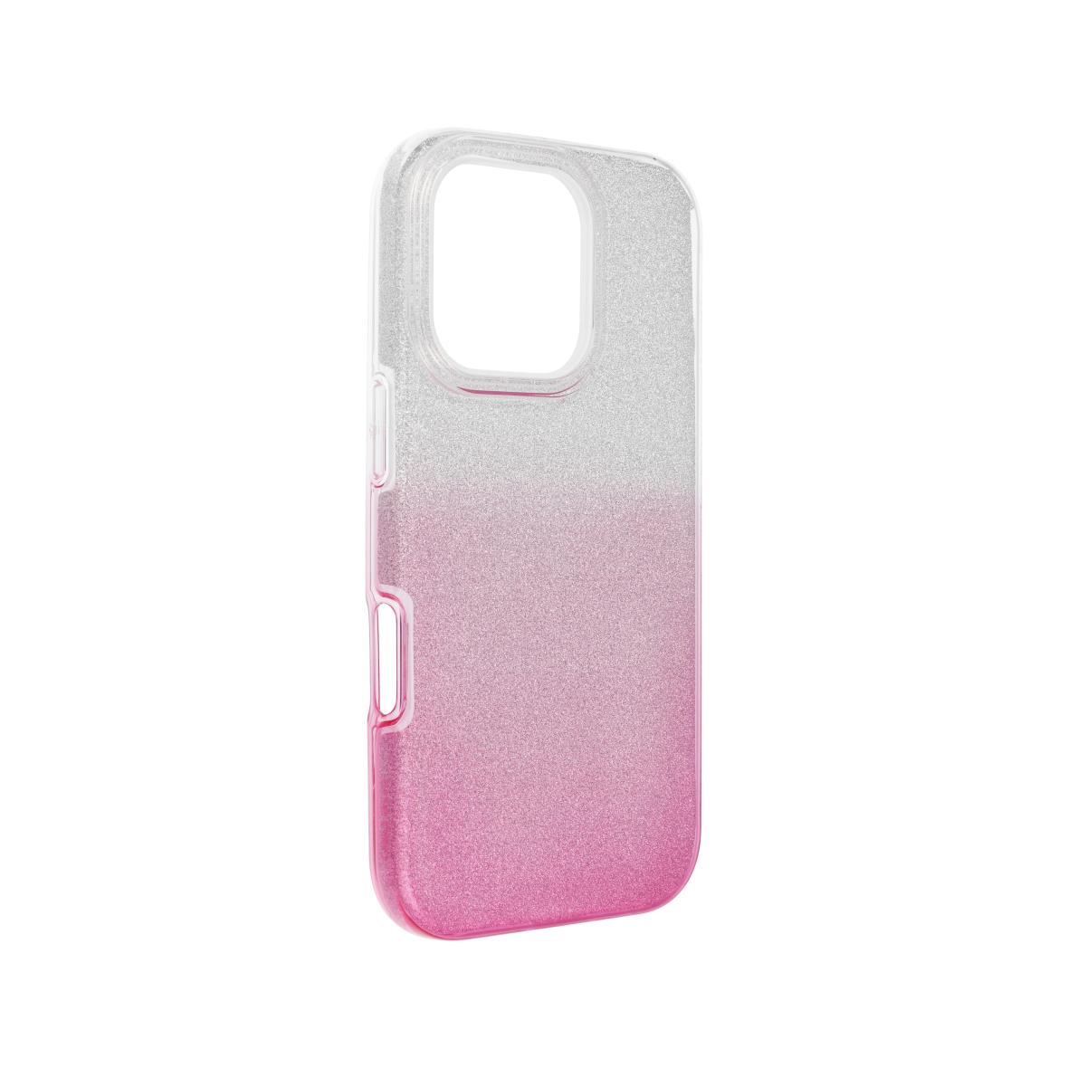Futerał do iPhone 16 PRO Shining transparentny różowy