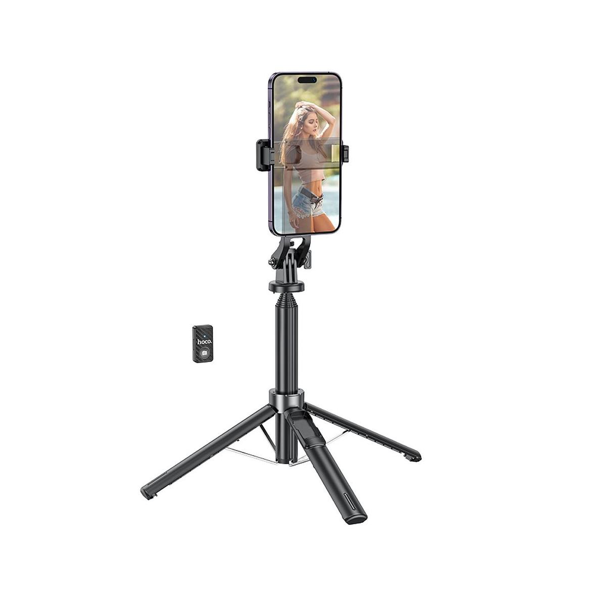 Selfie stick Hoco tripod z pilotem bezprzewodowym K21 czarny