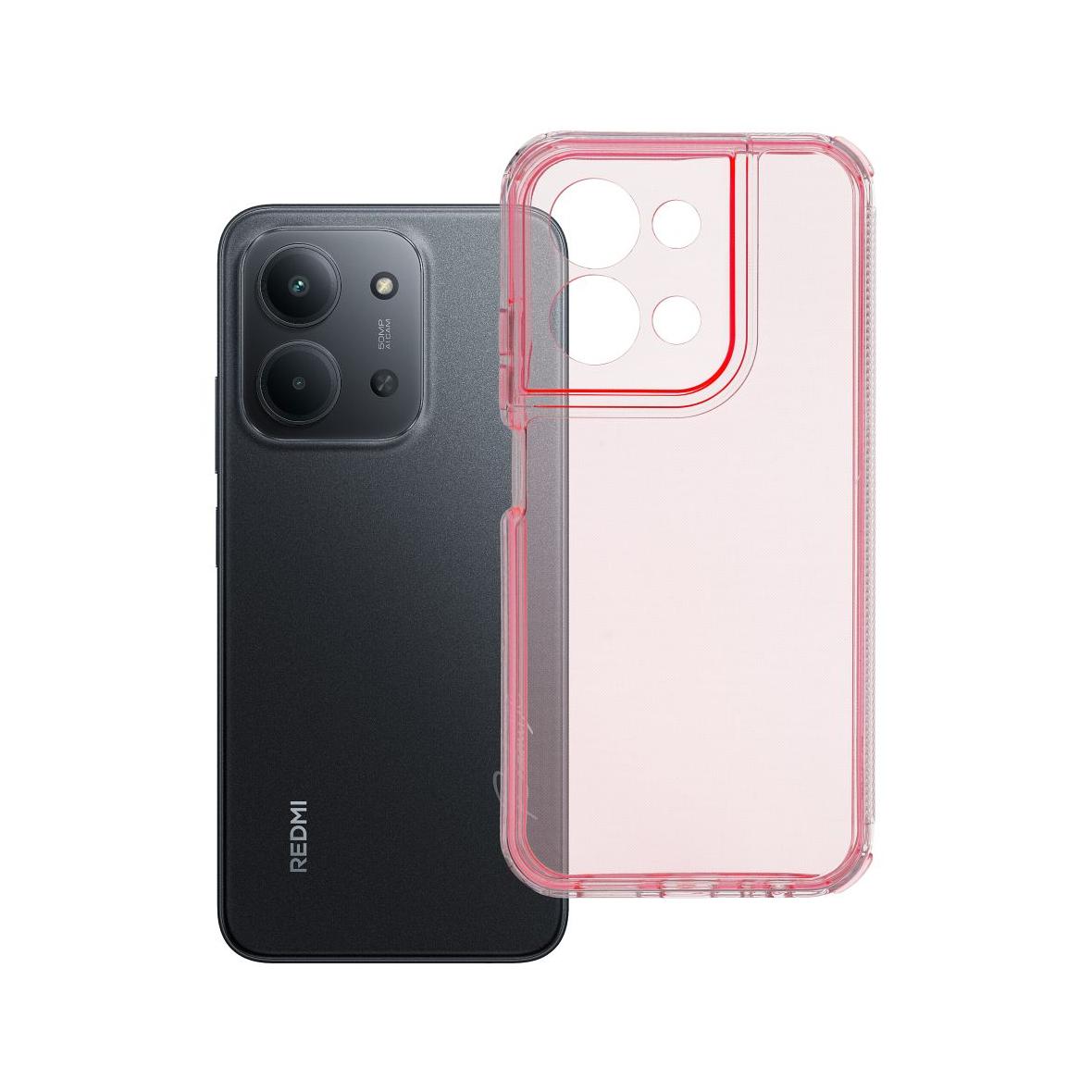 Futerał do Xiaomi Redmi 15C (173,16 x 81,07 x 8,2) Matrix Clear pudrowy róż