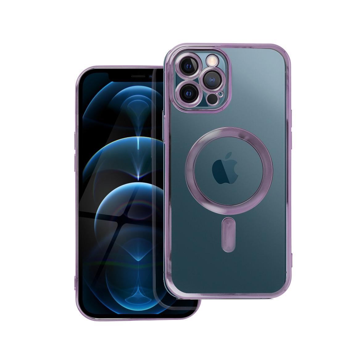 Futerał do iPhone 12 PRO MAX Electro Mag Cover zgodny z MagSafe fioletowy
