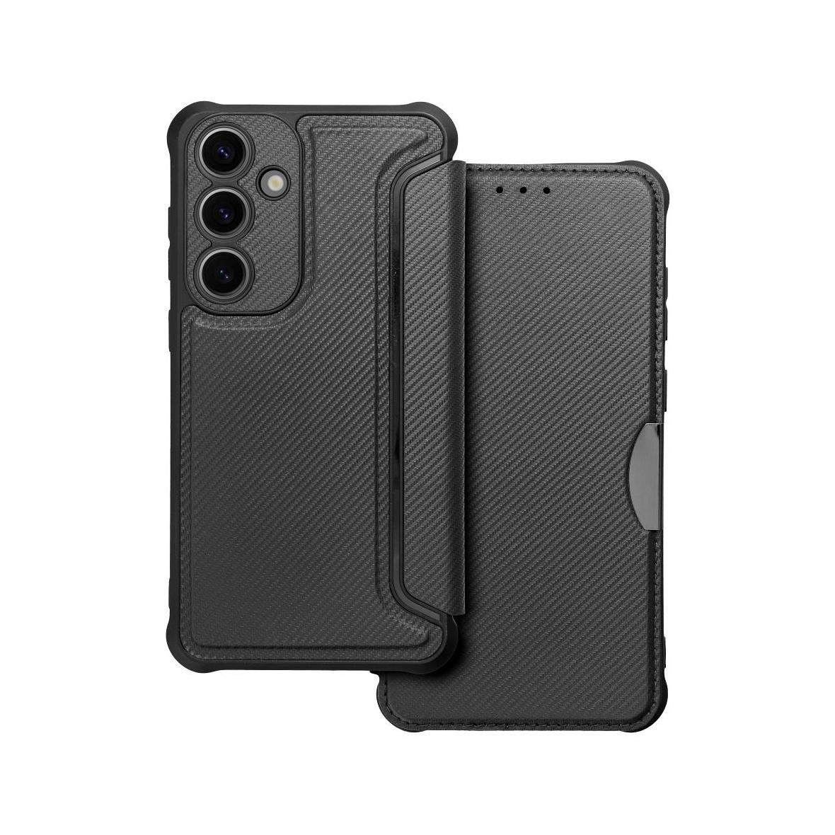 Etui z klapką na Samsung S24 PLUS Razor Book czarne
