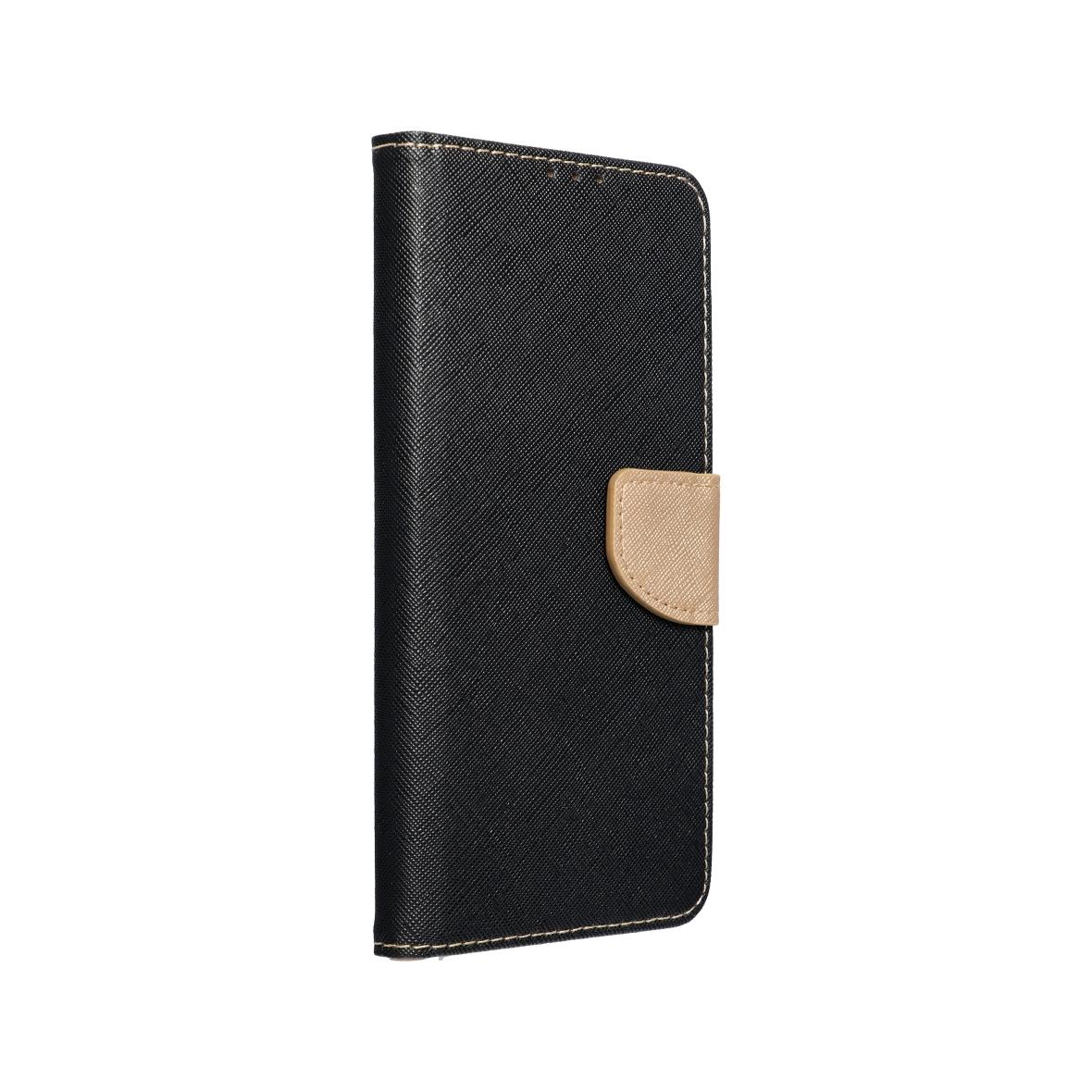 Etui z klapką na iPhone 14 PLUS Fancy Book czarno-złote