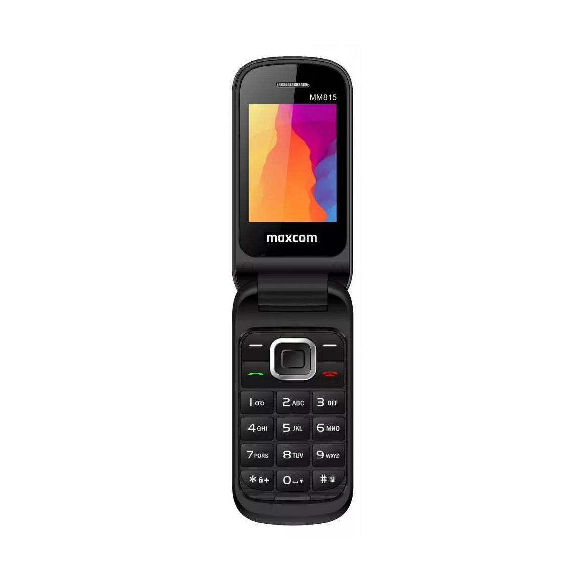 MAXCOM telefon dla seniora z klapką MM815 czarny