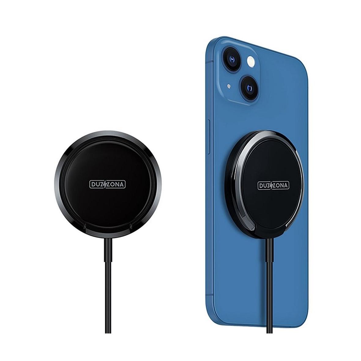 DUZZONA W1 - ładowarka indukcyjna kompatybilna z MagSafe 15W czarna