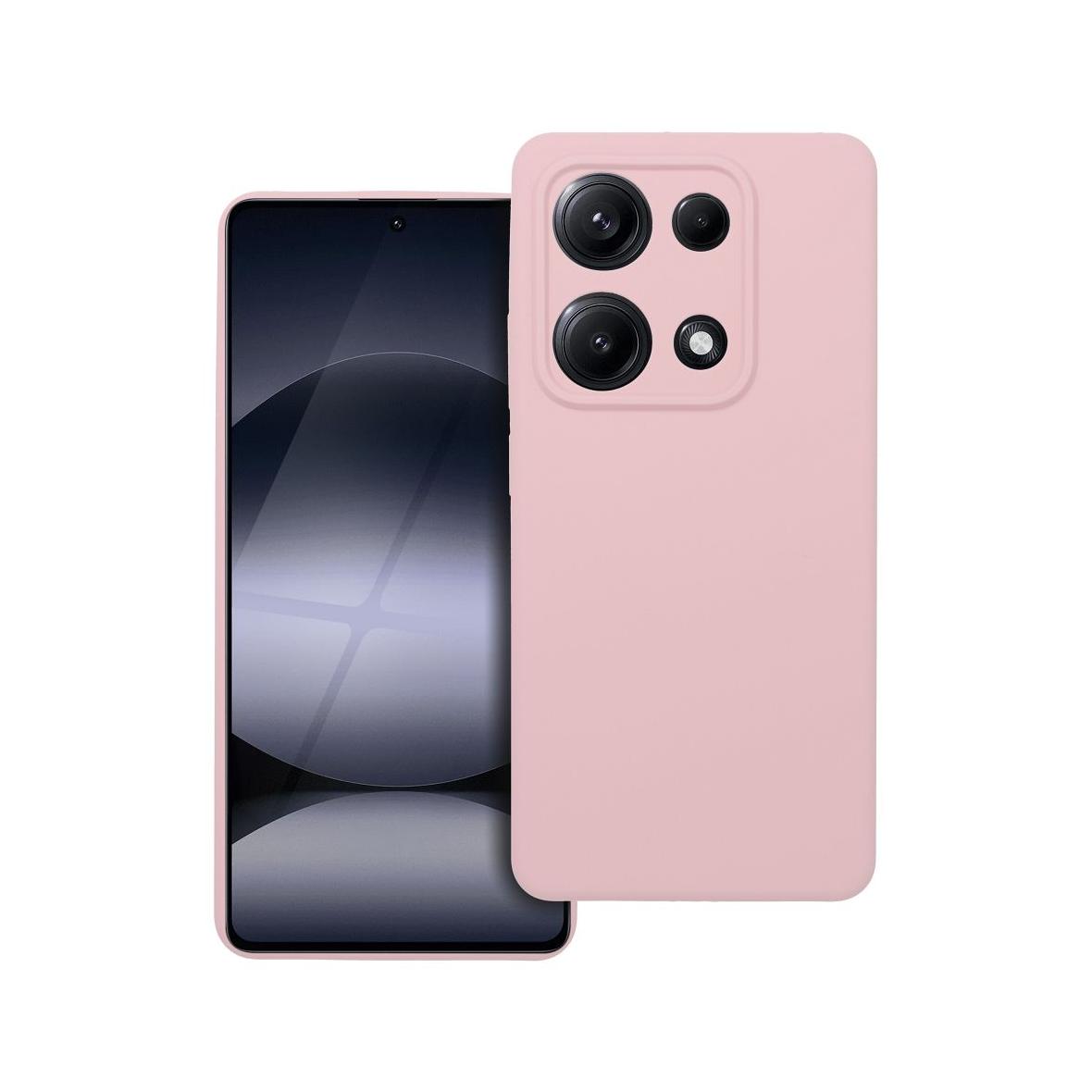 Futerał do Xiaomi Redmi Note 14S Silicone 2mm pudrowy róż