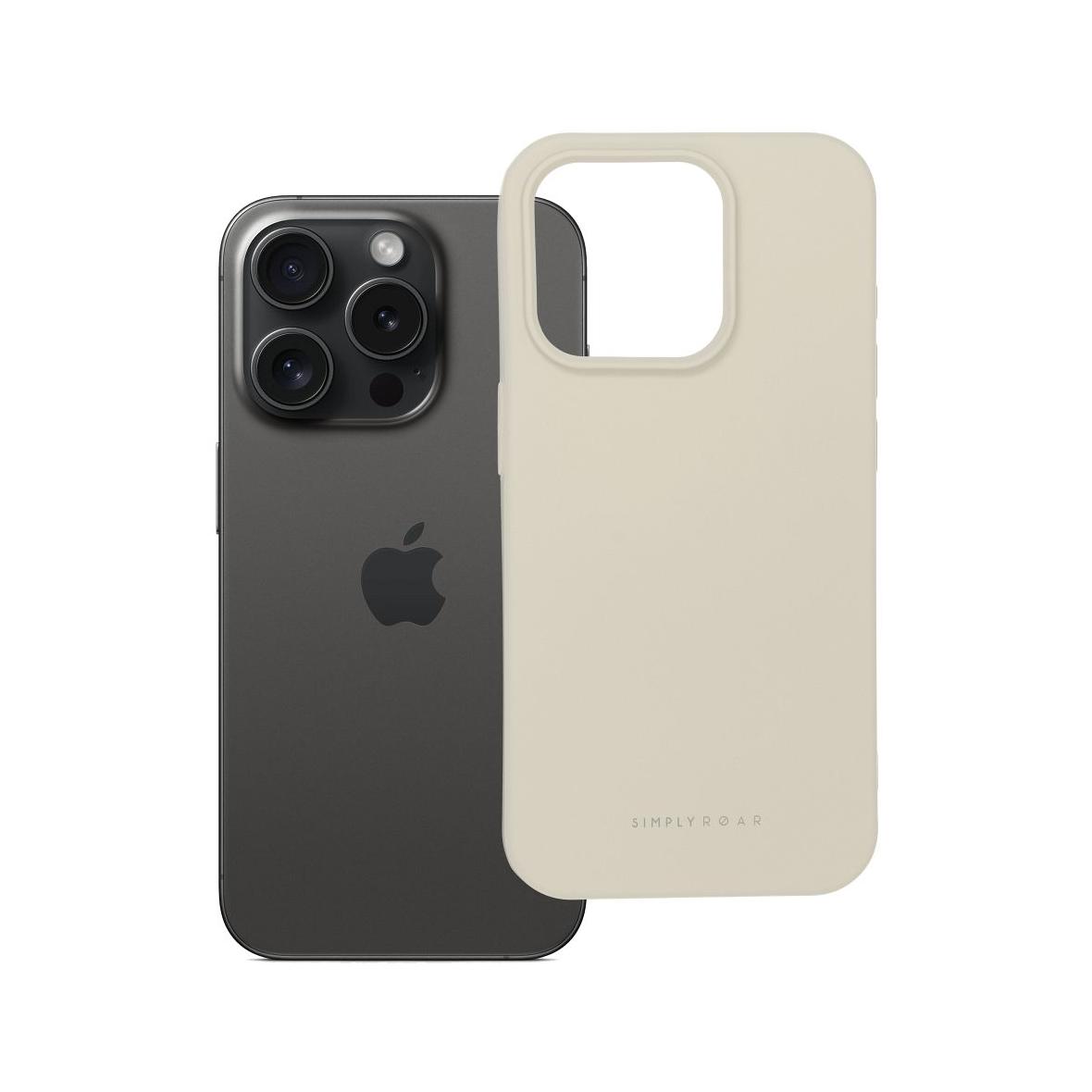 ROAR futerał SPACE do IPHONE 15 Pro Kremowy