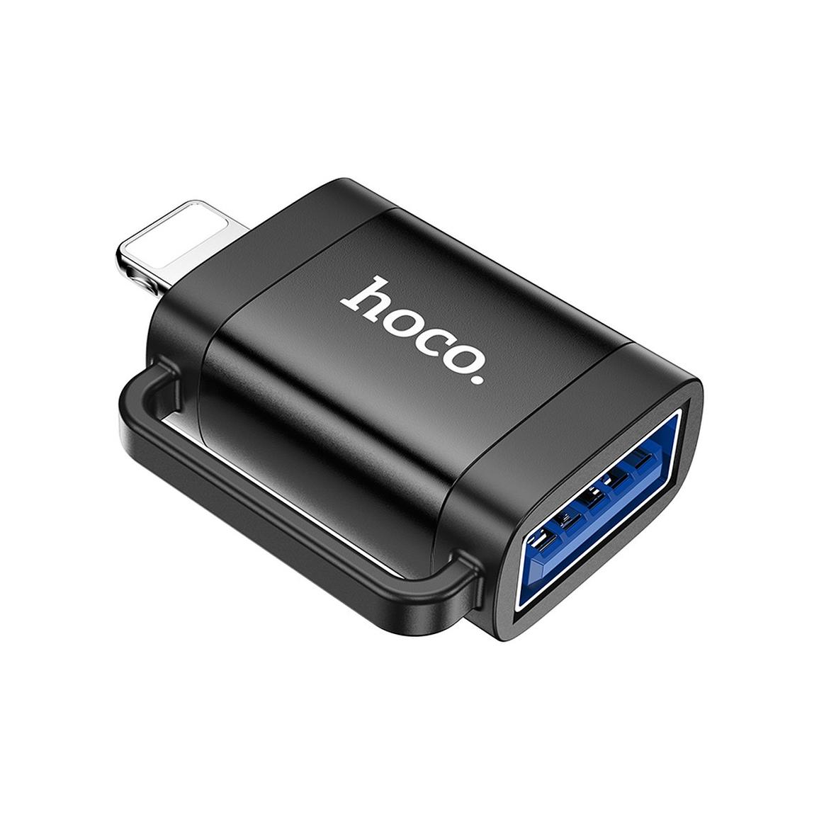 Adapter OTG Lightning do USB A Hoco UA31A czarny