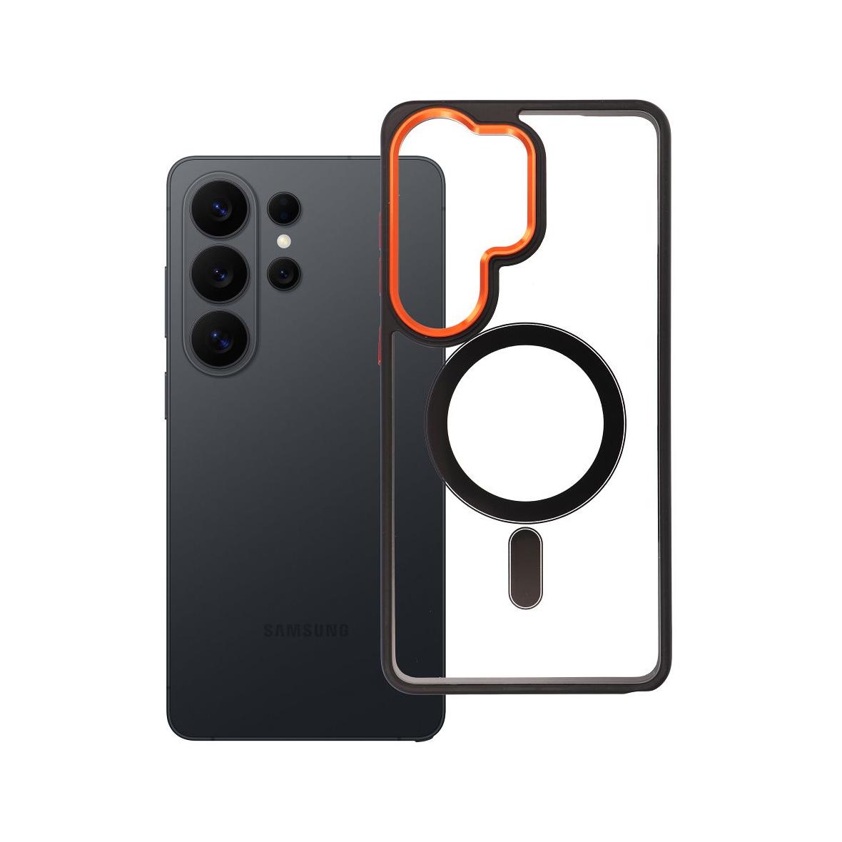 Futerał do Samsung S26 ULTRA Color Edge Mag Cover zgodny z MagSafe czarno złoty
