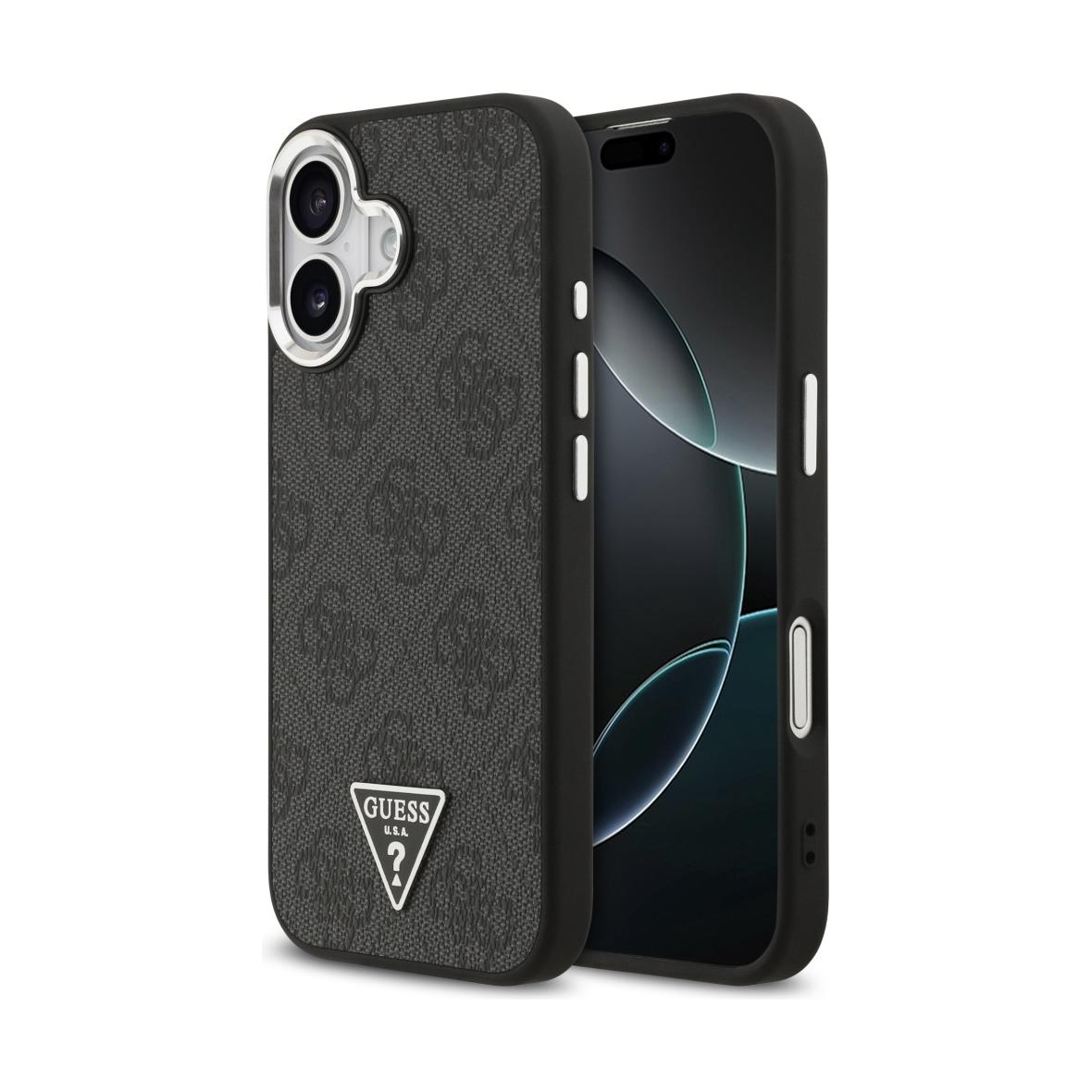 GUESS futerał do IPHONE 17 kompatybilny z MagSafe GUHMP17SP4TSRCMK (PU 4G W/Triangle Logo SL) czarny