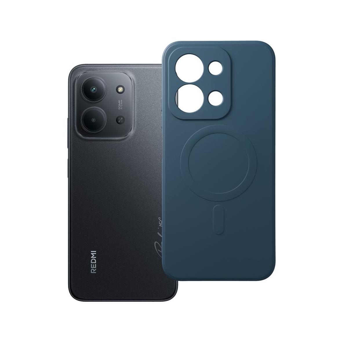 Futerał do Xiaomi Redmi 15C (173,16 x 81,07 x 8,2) Silicone Mag Cover zgodny z MagSafe niebieski