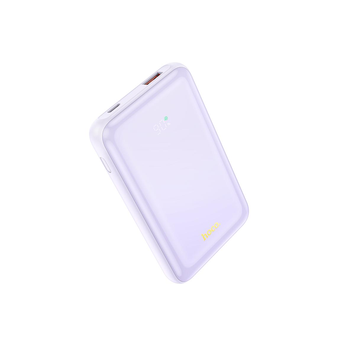 Powerbank Hoco 10000 mAh QC3.0 PD 3A 22,5W Q21 fioletowy