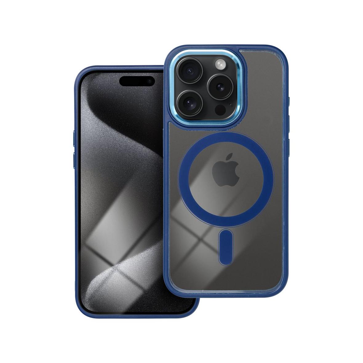 Futerał do iPhone 15 PRO Color Edge Mag Cover zgodny z MagSafe niebieski