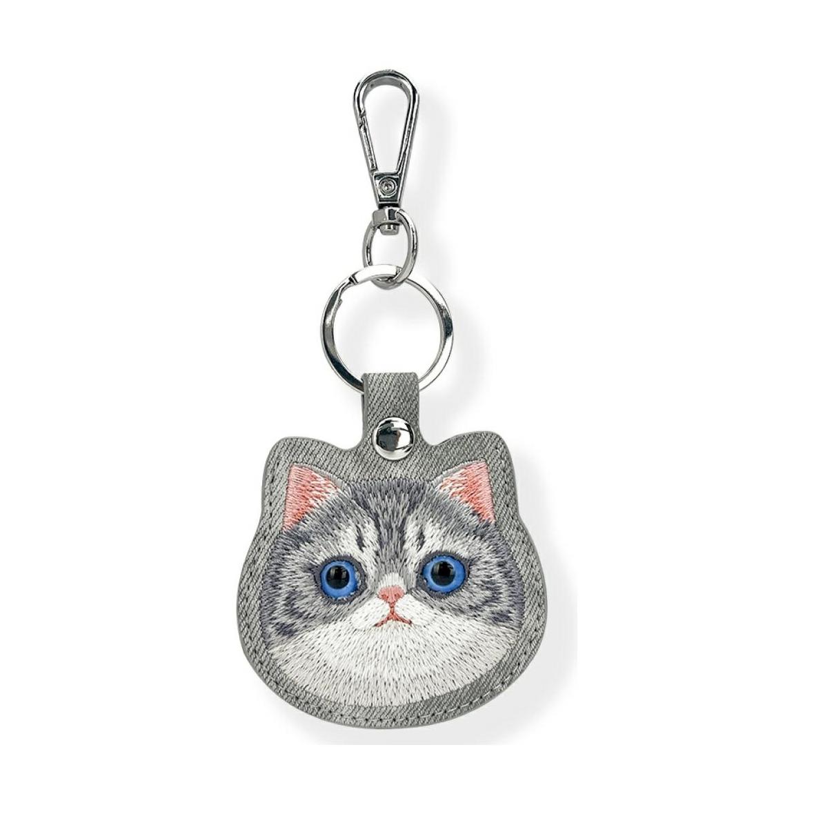 NIMMY etui na lokalizator / brelok BIG EYED PET 2.0 Cat szary
