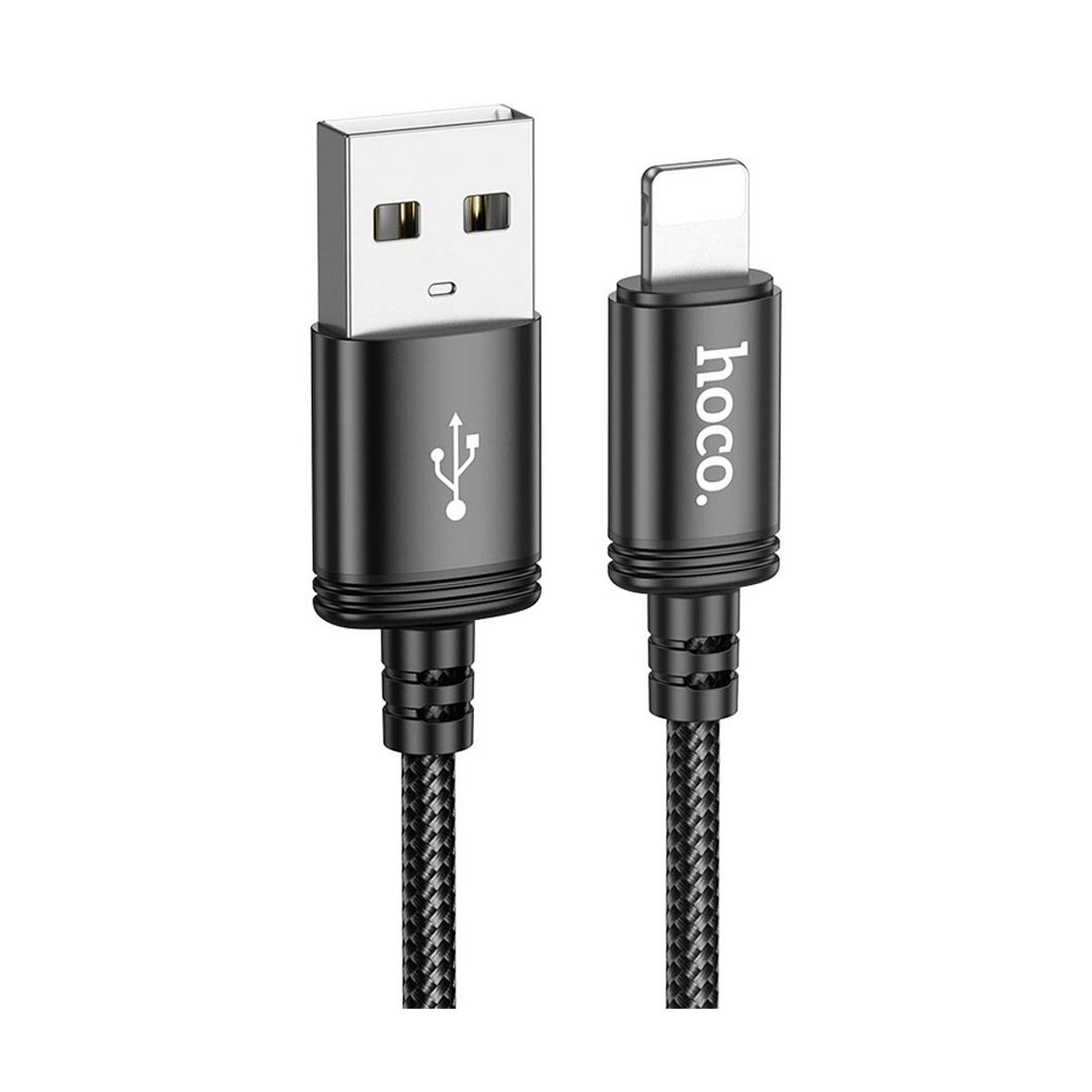 Kabel USB A do Lightning Hoco 2,4A 3 m X91 czarny