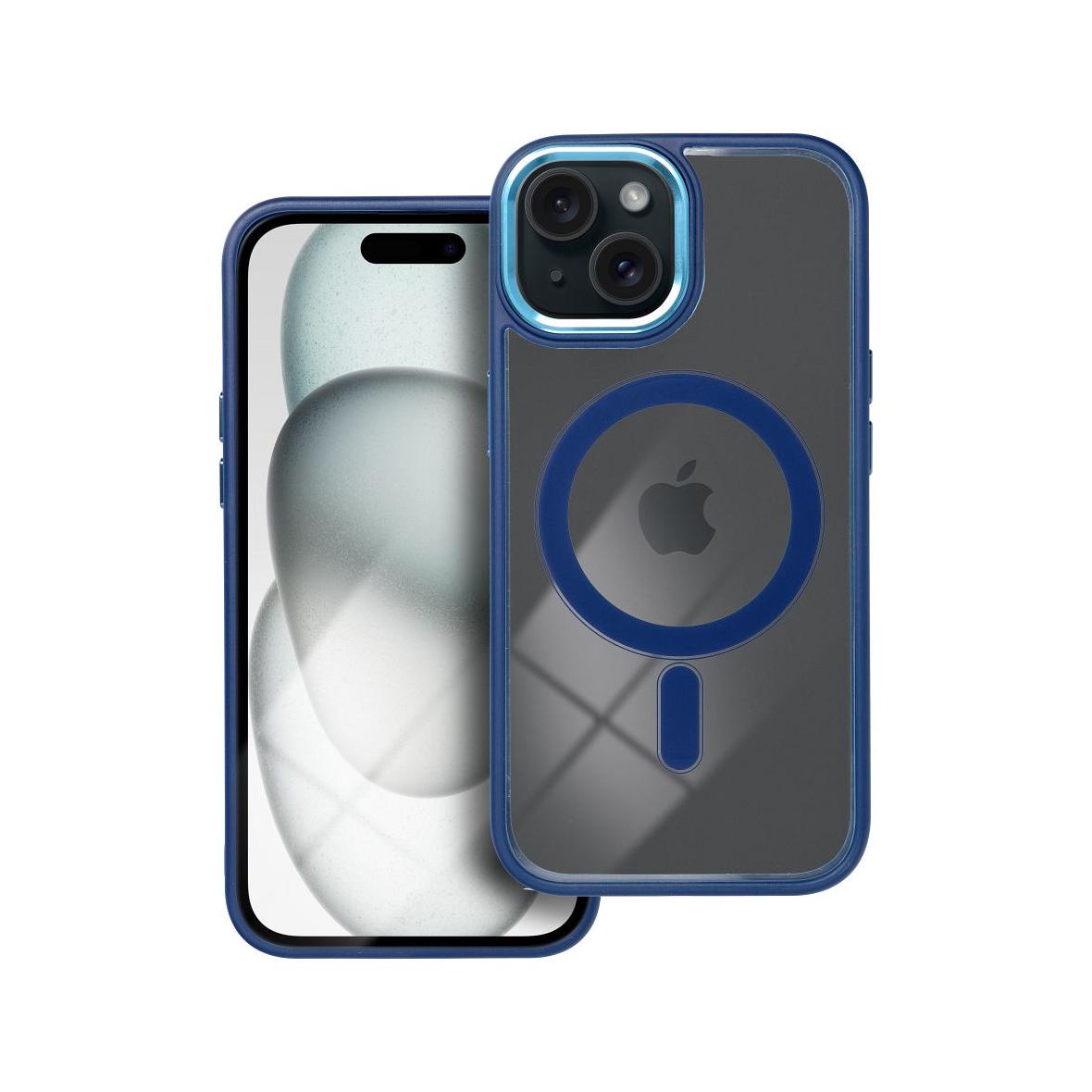 Futerał do iPhone 15 Color Edge Mag Cover zgodny z MagSafe niebieski