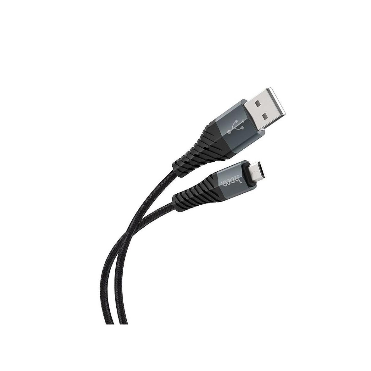 Kabel USB A do Micro USB Hoco 2,4A 1 m X38 czarny