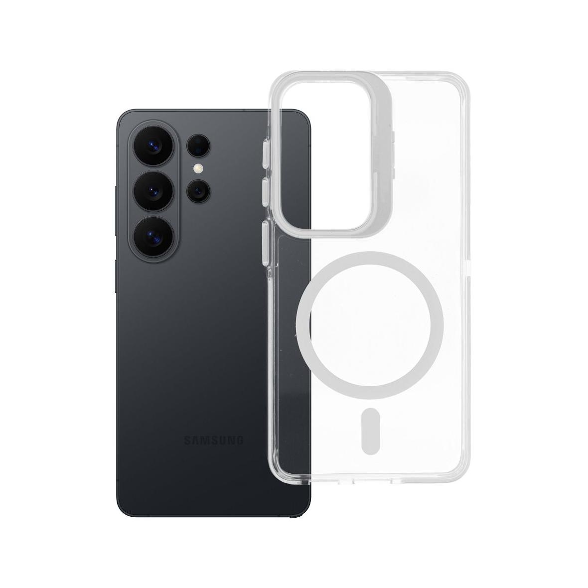 Futerał do Samsung S26 Lens Mag Cover zgodny z MagSafe biały
