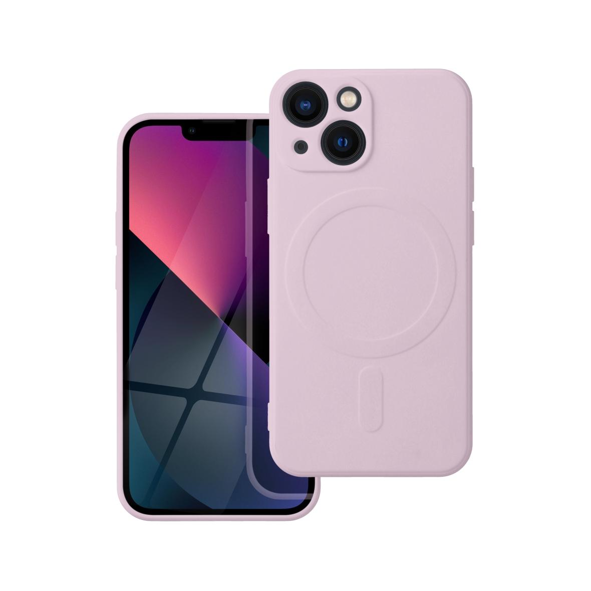 Futerał do iPhone 13 MINI Silicone Mag Cover zgodny z MagSafe różowy